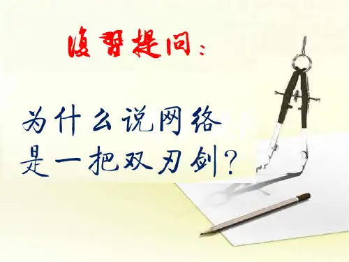 人教部编版八年级政治合理利用网络