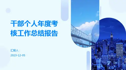 干部个人年度考核工作总结报告