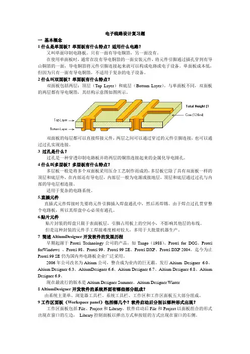电子线路设计考试辅导