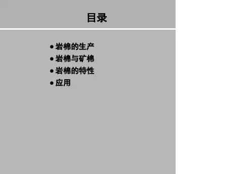 岩棉的简介