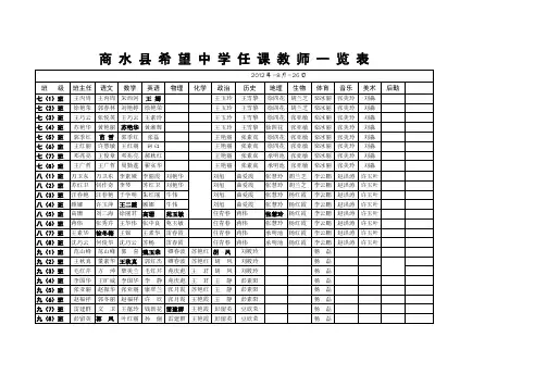 12--13教师任课一览表