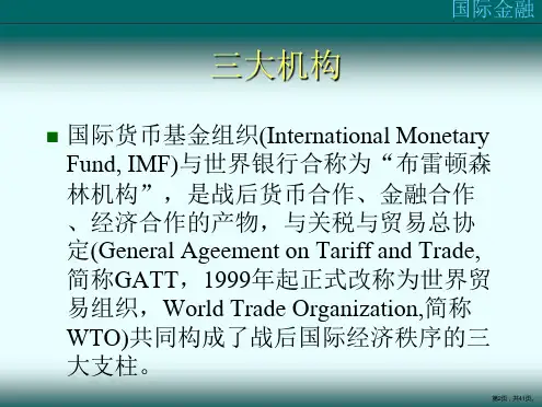 国际金融机构PPT课件PPT41页