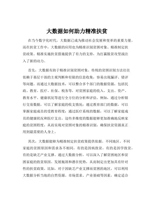 大数据如何助力精准扶贫