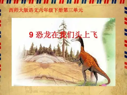恐龙在我们头上飞[ppt