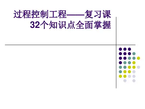 过程控制工程——复习课