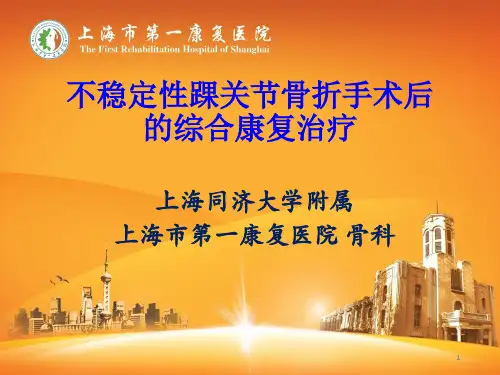 踝关节骨折术后康复PPT课件