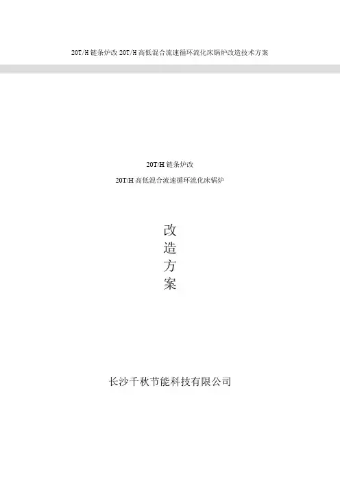 20T链条锅炉改造方案