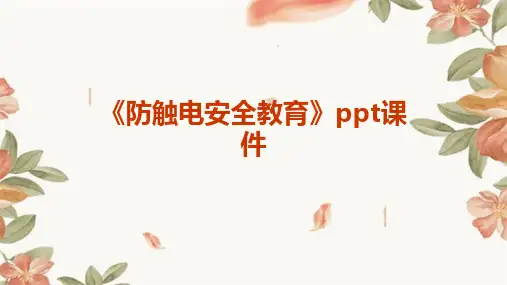《防触电安全教育》PPT课件