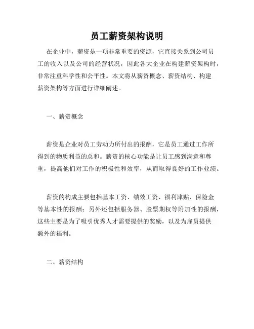 员工薪资架构说明
