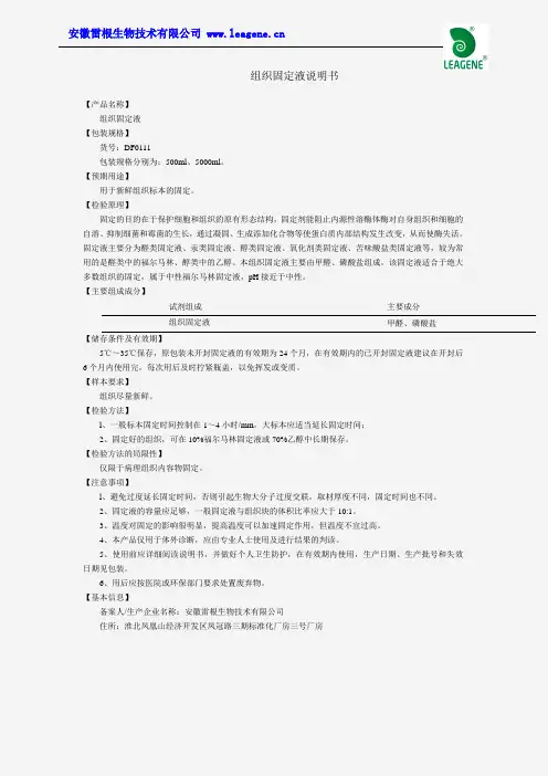 组织固定液是什么