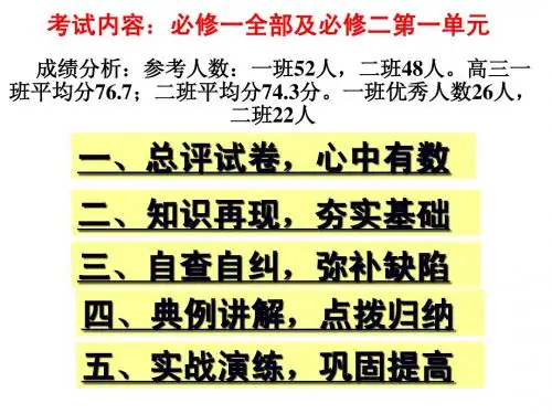 历史讲评课件