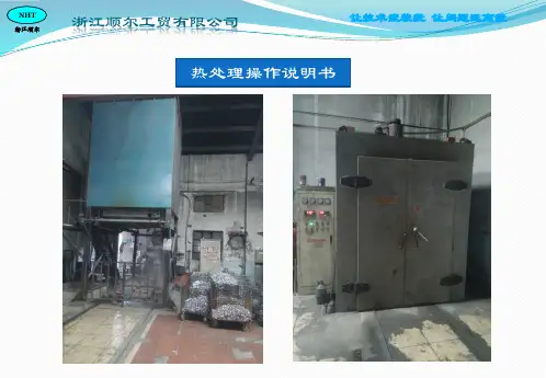 热处理操作调试说明书