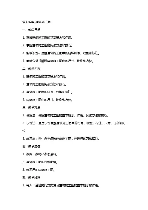 复习教案建筑施工图