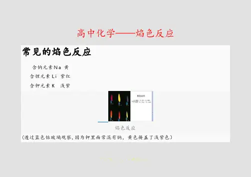 高中化学——焰色反应(精选课件)