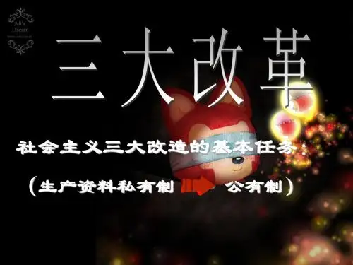 三大改造
