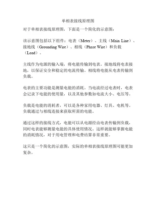 单相表接线原理图