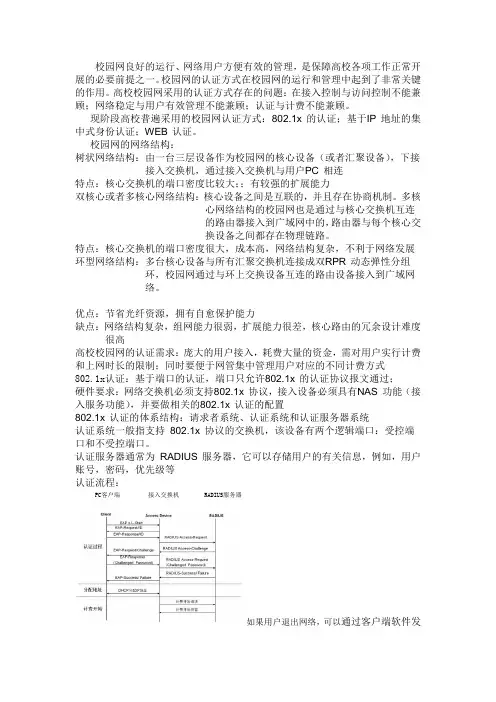 高校校园网二次身份认证的研究与设计