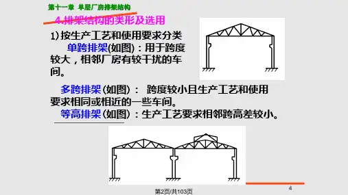 结构混凝土设计单层厂房排架结构