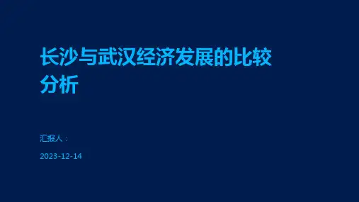 长沙与武汉经济发展的比较分析