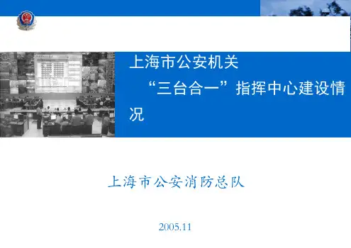 【2019年整理】上海市公安机关“三台合一”指挥中心建设情况