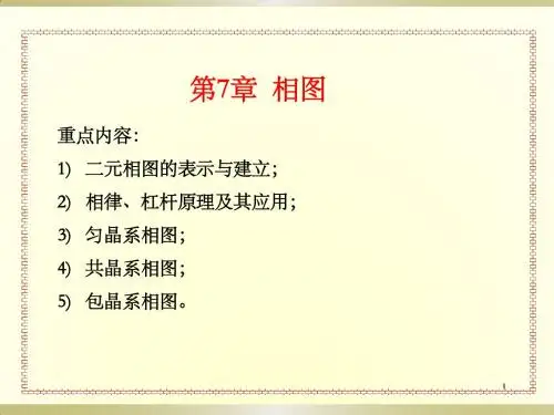 材料科学导论-第七章相图1