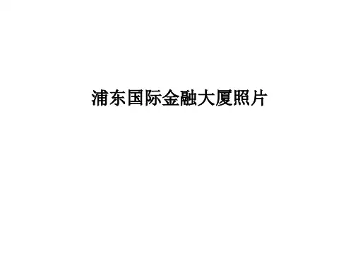 浦东国际金融大厦结构ppt课件