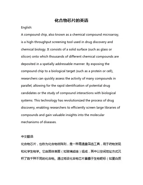 化合物芯片的英语