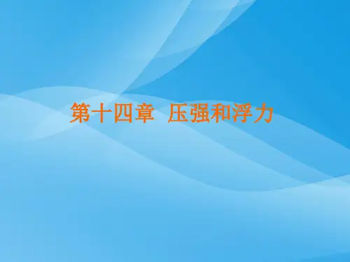 压强与浮力总复习ppt 人教版优质课件优质课件