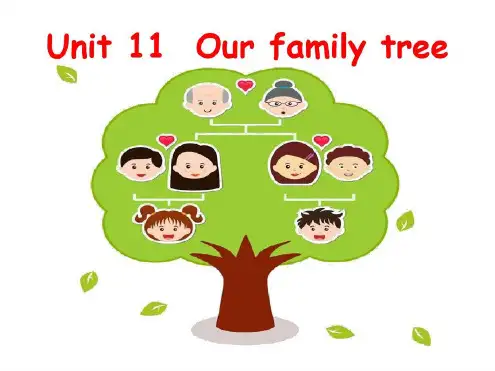 剑桥少儿英语一级上Unit11-Ourfamilytree资料