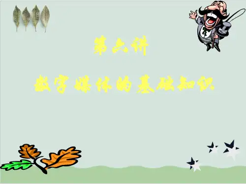 数字媒体的基础知识PPT课件( 55页)