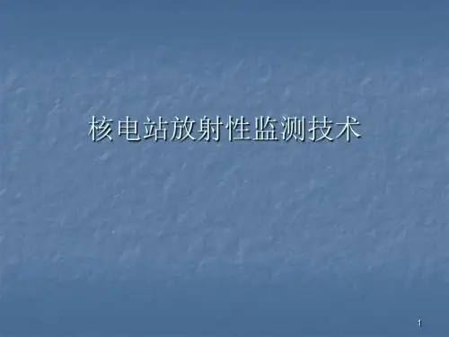 核电站放射性监测技术ppt课件
