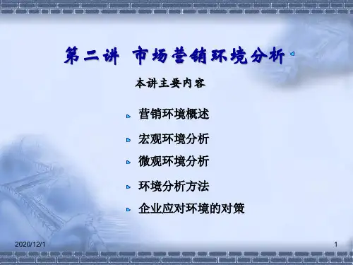 市场营销宏观环境分析