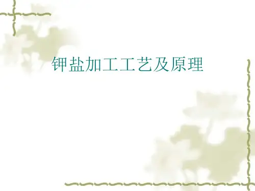 钾盐加工工艺及原理