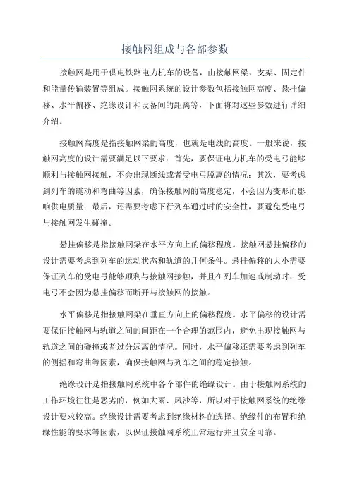 接触网组成与各部参数