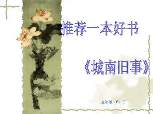 向你推荐一本书《城南旧事》