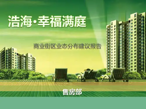 商业街区业态分布建议报告