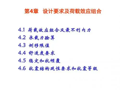[工学]高层建筑设计第4章 设计要求及荷载效应组合