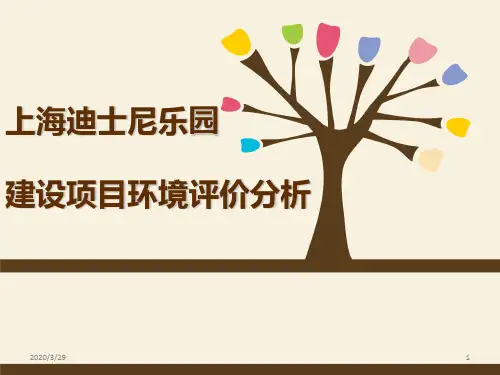 上海迪斯尼乐园环境可行性分析 PPT课件