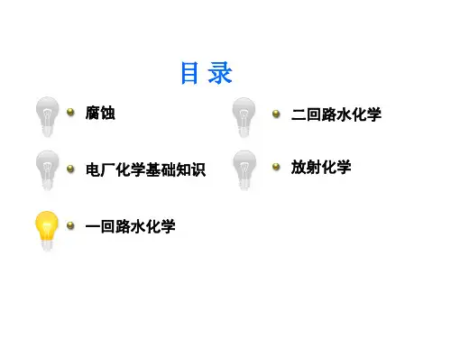核电厂水化学简介之二