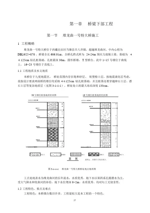 第三篇青藏铁路施工技术总结桥梁工程