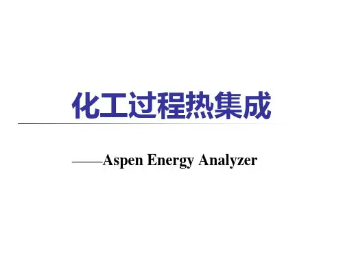 天津大学Aspen Energy Analyzer-使用!!!