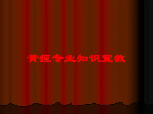 黄疸专业知识宣教培训课件