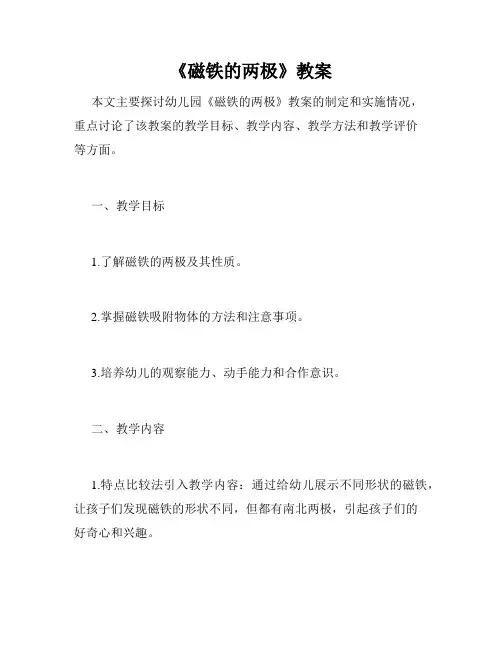 《磁铁的两极》教案
