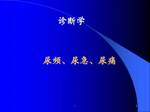 尿频、尿急、尿痛ppt课件
