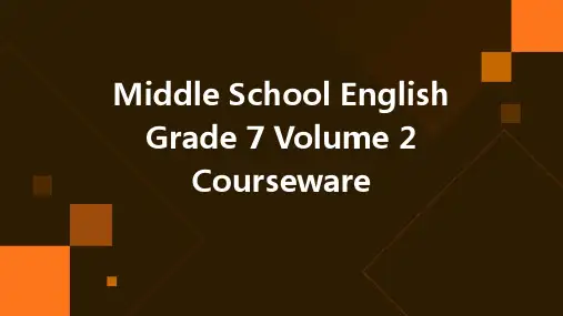 初中英语七年级下册课件：Module8 Unit3 Language in u