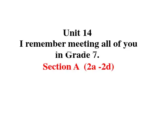 Unit+14+SectionA+2a-2d+课件+2022-2023学年人教版英语九年级全册+