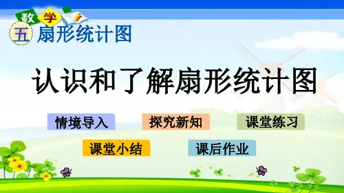 最新青岛版(六年级)六年级下册数学优质课件 5.1 认识和了解扇形统计图