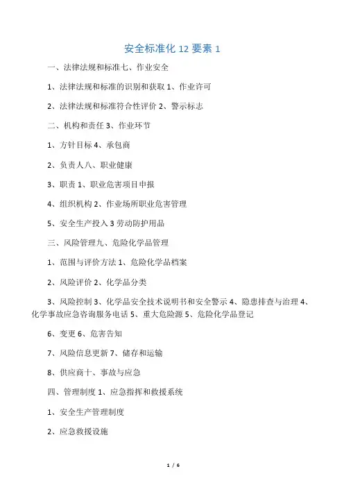 安全标准化12要素.doc