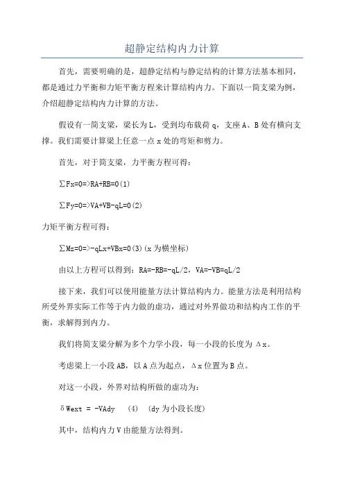 超静定结构内力计算