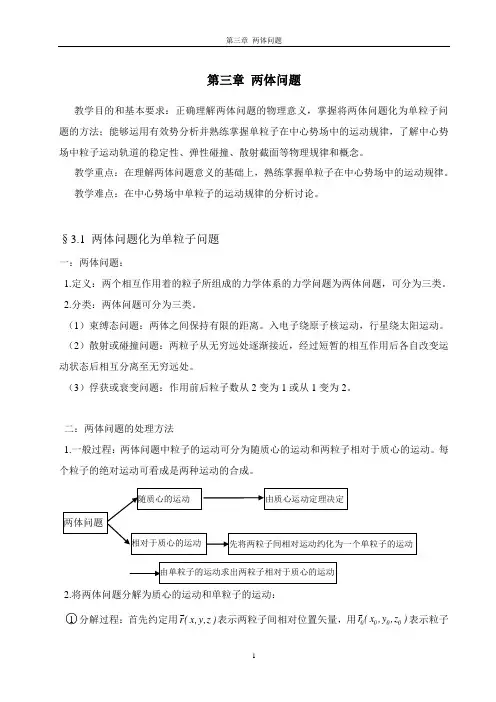 第三章 两体问题